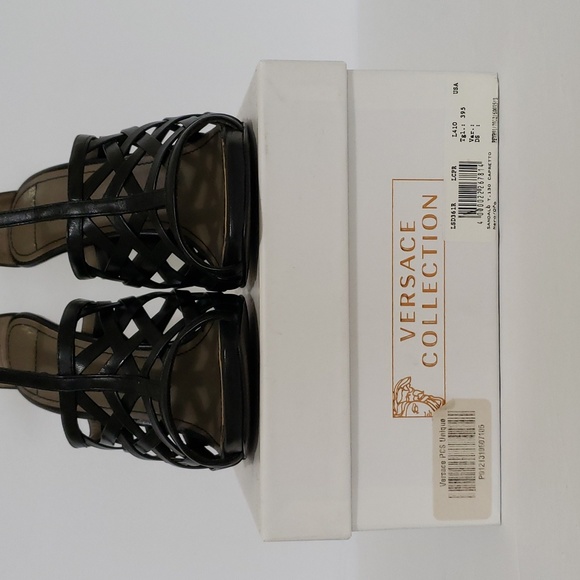 Versace Collection T-Strap Sandals *RARE* - Picture 13 of 13